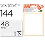Etiquetas liderpapel sobre de 10 h. + 2 h. obsequio 14x48 mm -10 unidades por hoja
