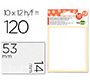 Etiquetas liderpapel sobre de 10 h. + 2 h. obsequio 14x53 mm -10 unidades por hoja