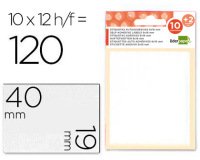 Etiquetas liderpapel sobre de 10 h. + 2 h. obsequio 19x40 mm -10 unidades por hoja