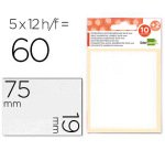 Etiquetas liderpapel sobre de 10 h. + 2 h. obsequio 19x75 mm -5 unidades por hoja