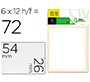 Etiquetas liderpapel sobre de 10 h. + 2 h. obsequio 26x54 mm -6 unidades por hoja