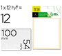 Etiquetas liderpapel sobre de 10 h. + 2 h. obsequio 54x100 mm -1 unidades por hoja