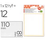 Etiquetas liderpapel sobre de 10 h. + 2 h. obsequio 81x110 mm 1 unidad por hoja