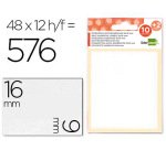 Etiquetas liderpapel sobre de 10 h. + 2 h. obsequio 9x16 mm -48 unidades por hoja