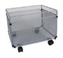Carrito para carpetas colgante q-connect kf00830 rejilla plata con ruedas metalico 380x325x300 folio prolongado