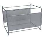 Soporte para carpetas colgante q-connect kf00832 rejilla plata metalico 335x285x250 mm para carpetas din a4