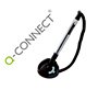 Boligrafo extensible q-connect con cadena plastico y soporte adhesivo