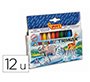 Lapices cera jovicolor triangular triwax 12 unidades colores surtidos
