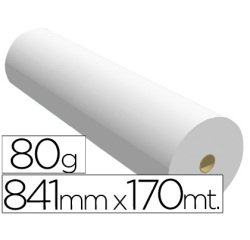 Papel reprografía ppc para planos 841 mm x 170 m 80 g