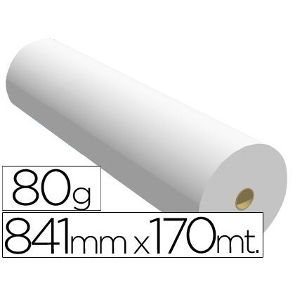 Papel reprografía ppc para planos 841 mm x 170 m 80 g