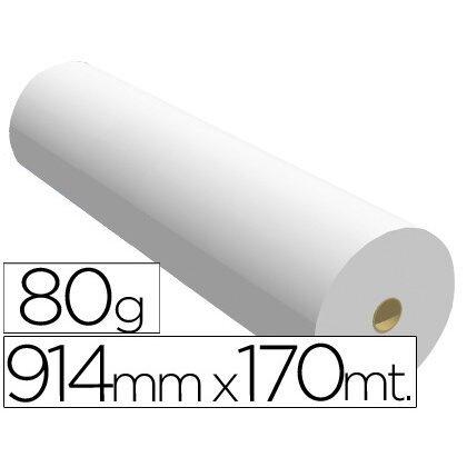 Papel reprografía ppc para planos 914 mm x 170 m 80 g