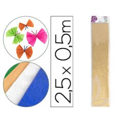 Papel crespón Liderpapel metalizado