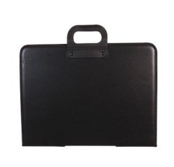 Cartera portadocumentos q-connect negra con asa con cremallera din a3 420x297 mm