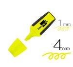 Rotulador liderpapel mini fluorescente amarillo