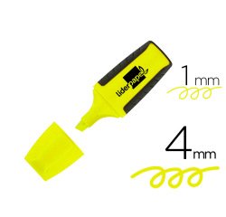 Rotulador liderpapel mini fluorescente amarillo