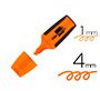 Rotulador liderpapel mini fluorescente naranja