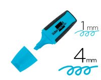 Rotulador liderpapel mini fluorescente azul
