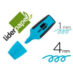 Rotulador liderpapel mini fluorescente azul