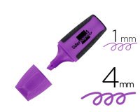 Rotulador liderpapel mini fluorescente violeta