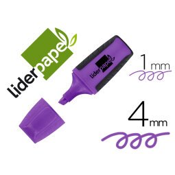 Rotulador liderpapel mini fluorescente violeta