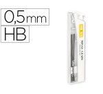 Minas liderpapel grafito 0,5 mm hb tubo de 12 minas longitud 60 mm