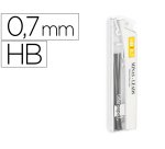 Minas liderpapel grafito 0,7 mm hb tubo de 12 minas longitud 60 mm