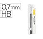 Minas liderpapel grafito 0,7 mm hb tubo de 12 minas longitud 60 mm