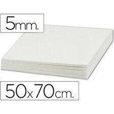 Carton pluma liderpapel blanco doble cara 50x70cm espesor 5mm