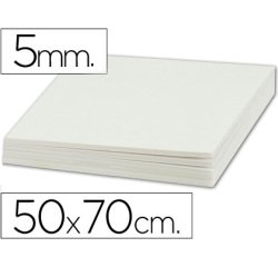 Carton pluma liderpapel blanco doble cara 50x70cm espesor 5mm