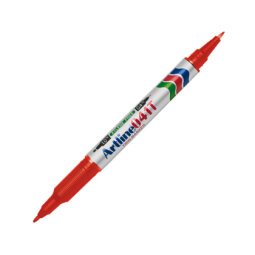 Rotulador artline marcador permanente ek-041t rojo doble punta 0.4 y 1.0 mm