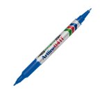 Rotulador artline marcador permanente ek-041t azul doble punta 0.4 y 1.0 mm