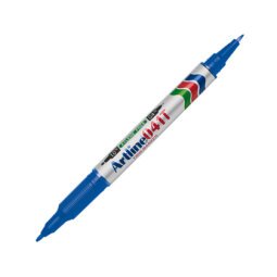 Rotulador artline marcador permanente ek-041t azul doble punta 0.4 y 1.0 mm