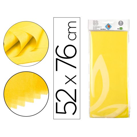 Papel seda Liderpapel amarillo