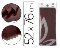 Papel seda liderpapel 52x76cm 18g/m2 bolsa de 5 hojas