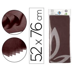 Papel seda liderpapel 52x76cm 18g/m2 bolsa de 5 hojas