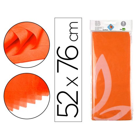 Papel seda Liderpapel naranja