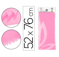 Papel seda liderpapel 52x76cm 18g/m2 bolsa de 5 hojas