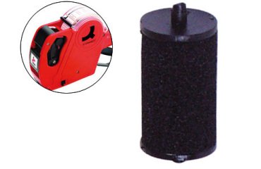 Rodillo entintador q-connect 20 mm tinta color negro para etiquetadora q-connect kf00712