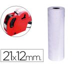 Etiquetas q-connect blanca 21x12 mm lisa rollo 1000 etiquetas para etiquetadora connect kf00712