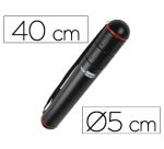 Portaplanos plastico liderpapel diametro 5 x 40 cm no extensible negro