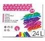 Lapices cera semi blanda lider papel caja de 24 unidades colores surtidos