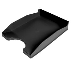 Bandeja sobremesa plastico q-connect negro opaco 100% reciclado 240x70x340 mm