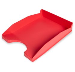 Bandeja sobremesa plastico q-connect rojo opaco 240x70x340 mm