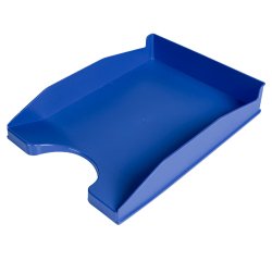 Bandeja sobremesa plastico q-connect azul opaco 240x70x340 mm