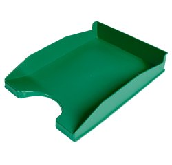 Bandeja sobremesa plastico q-connect verde opaco 240x70x340 mm