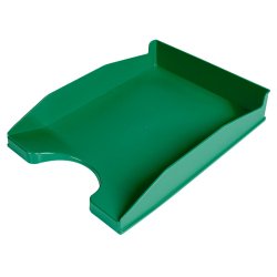 Bandeja sobremesa plastico q-connect verde opaco 240x70x340 mm