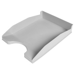 Bandeja sobremesa plastico q-connect gris opaco 240x70x340 mm