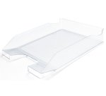 Bandeja sobremesa plastico q-connect transparente 240x70x340 mm
