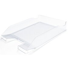 Bandeja sobremesa plastico q-connect transparente 240x70x340 mm