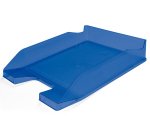 Bandeja sobremesa plastico q-connect azul transparente 240x70x340 mm
